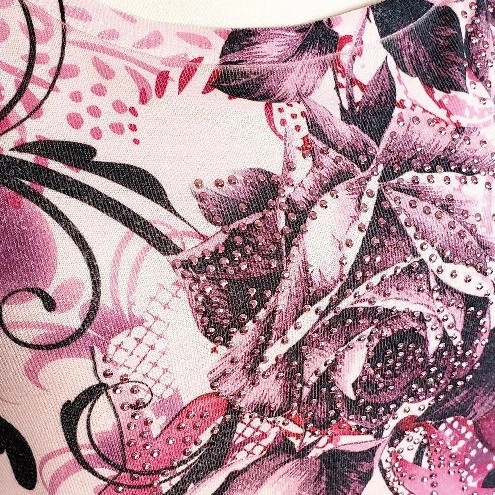 ** Style&co. Beaded Floral Top - Picture 2 of 8